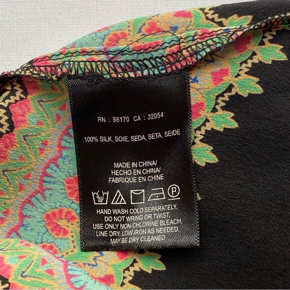 Vanessa Virginia x Anthropologie Black Estrella Silk Midi Dress Size Small - Picture 14 of 16